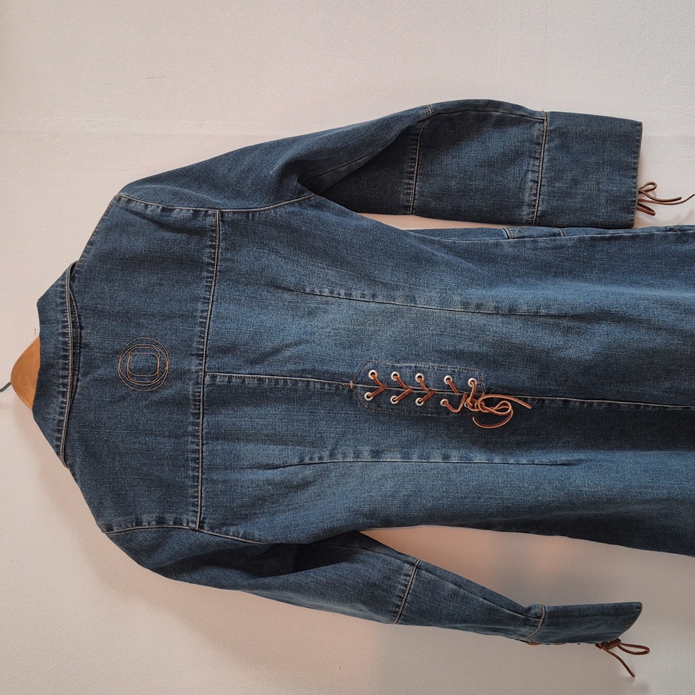 Source Unknown Blue Jean Jacket Dress - Picture 5 of 5